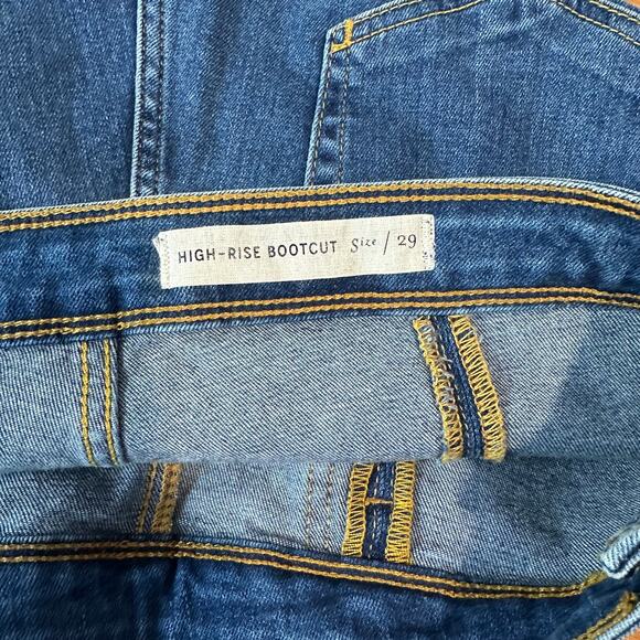 Anthropologie Pilcro High-Rise Carpenter Bootcut Jeans Flare Leg, Blue - Picture 12 of 14